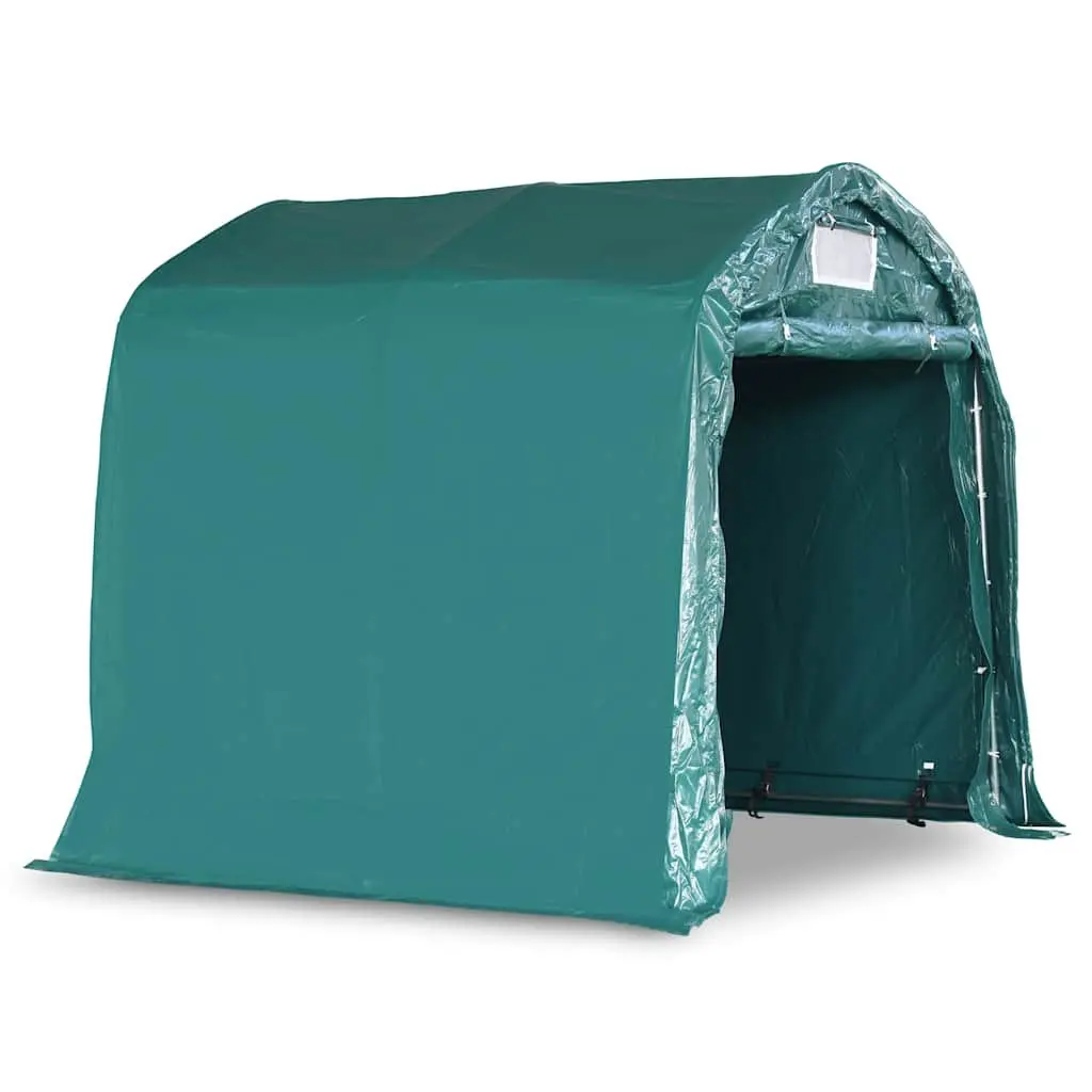 Garage Tent Storage Water-resistant PVC 1.6 x 2.4m Green Galvanised Steel Carport Shelter