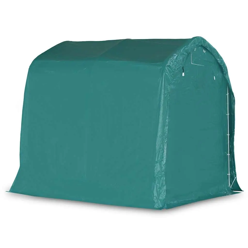 Garage Tent Storage Water-resistant PVC 1.6 x 2.4m Green Galvanised Steel Carport Shelter
