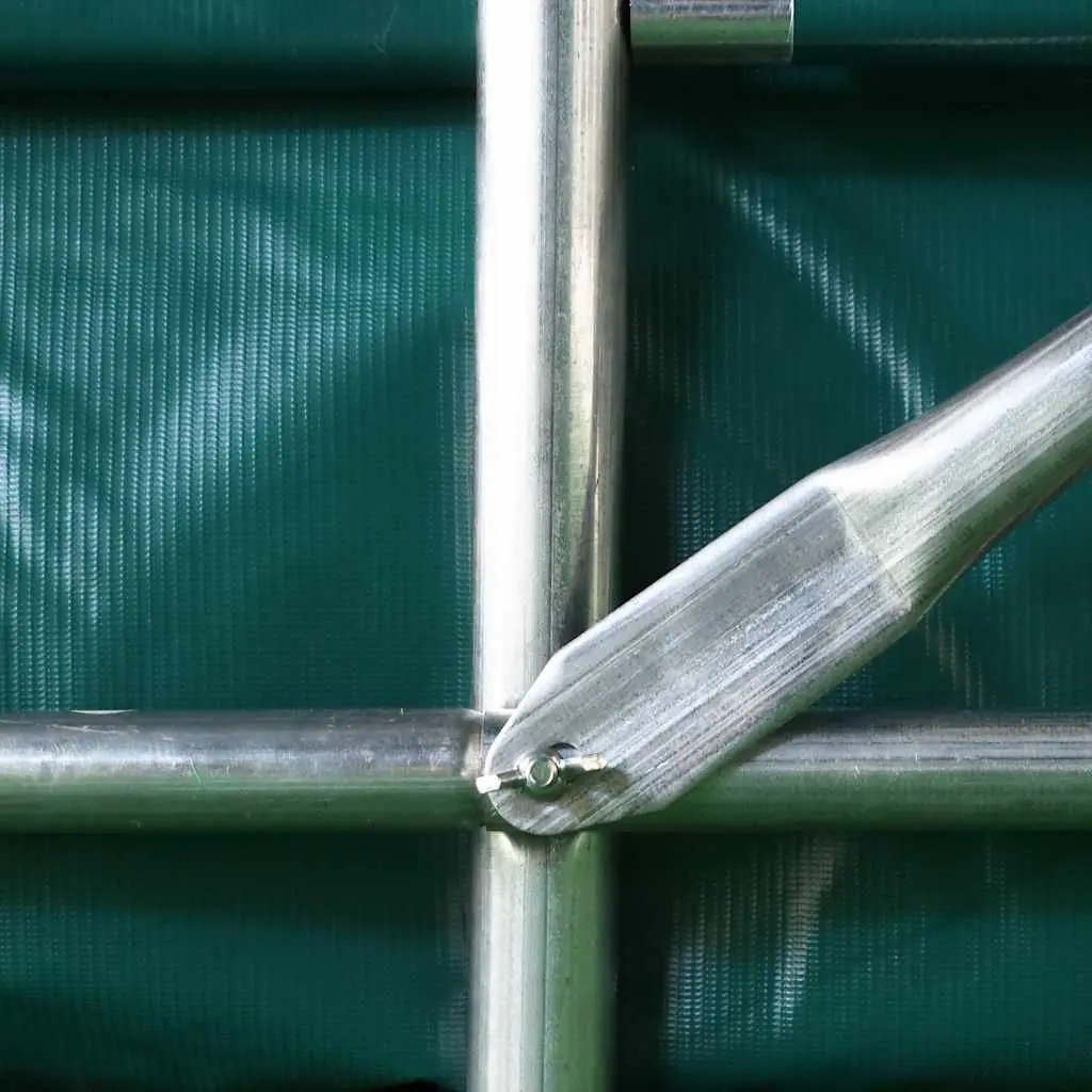 Garage Tent Storage Water-resistant PVC 1.6 x 2.4m Green Galvanised Steel Carport Shelter