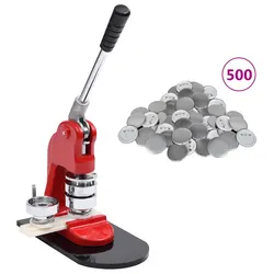 Practical 44mm Button Maker Machine with Complete Accessories