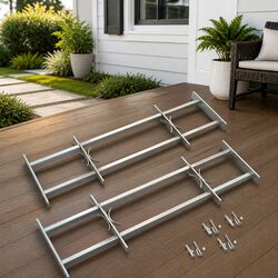 2 Pack Adjustable Security Grilles 700-1050mm Galvanised Steel