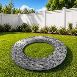 Razor Wire 2 Pieces 100m Steel Barbed Garden Fence Security Outdoor Protection