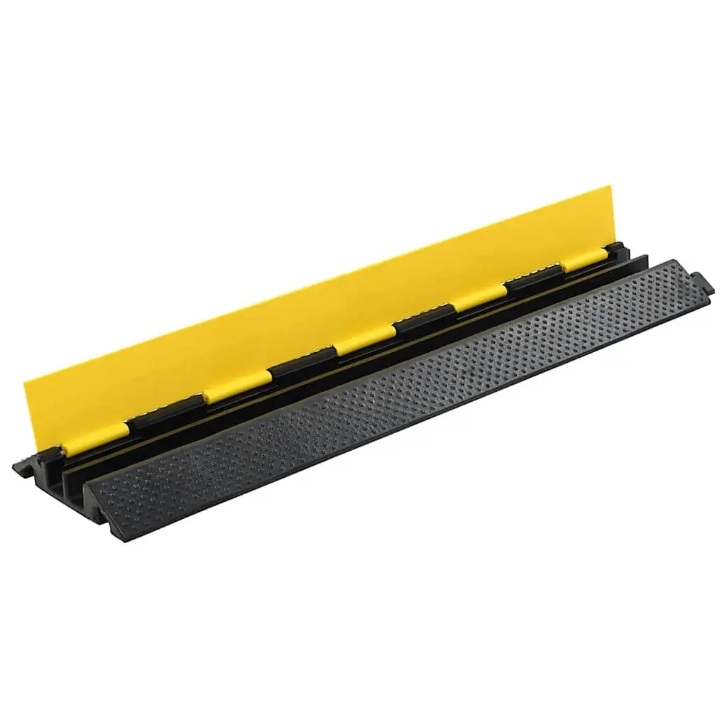 Cable Protector Ramps Rubber 101.5cm Yellow 2 Channels