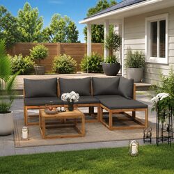 Versatile 5-Piece Lounge Set for Outdoor Comfort