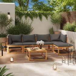 Practical 6-Piece Garden Lounge Set for Your Space