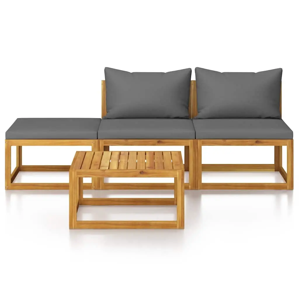 4 Piece Garden Lounge Set for Relaxation