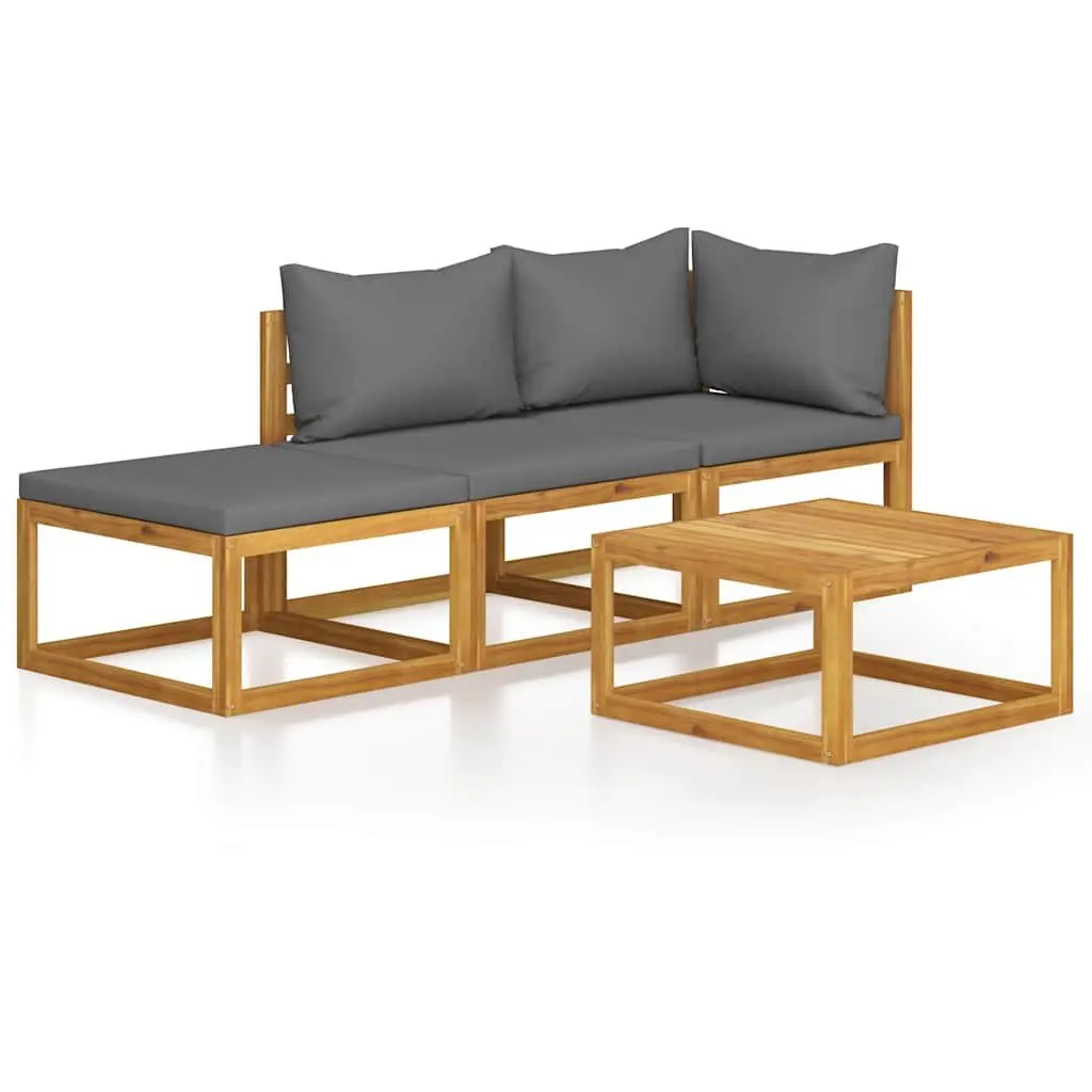 4 Piece Lounge Set for Garden Enjoyment
