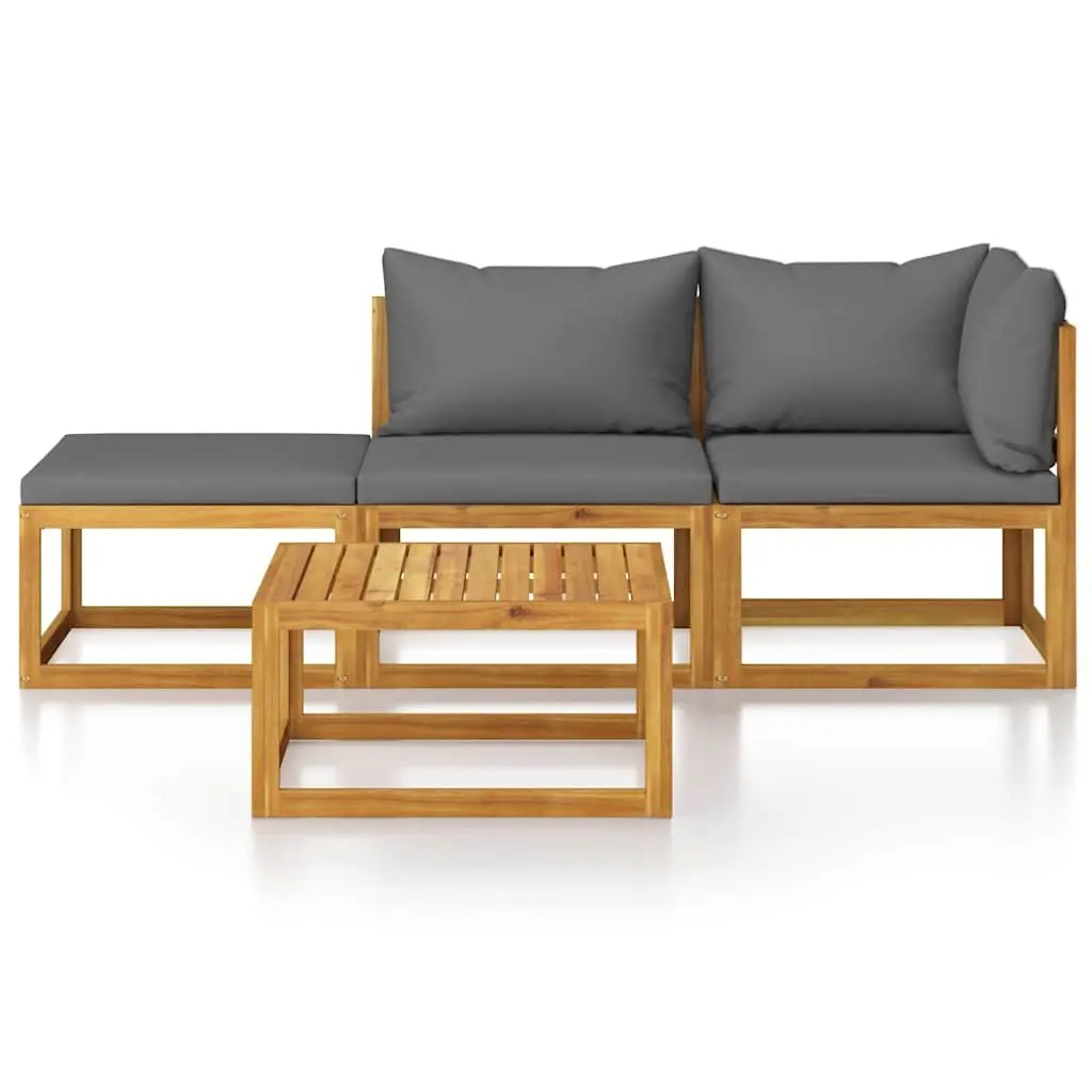 4 Piece Lounge Set for Garden Enjoyment