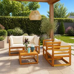 5 Piece Lounge Set for Relaxing in Your Garden