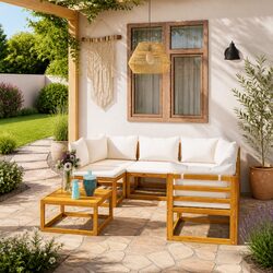 Versatile 6-Piece Outdoor Lounge Set for Your Patio