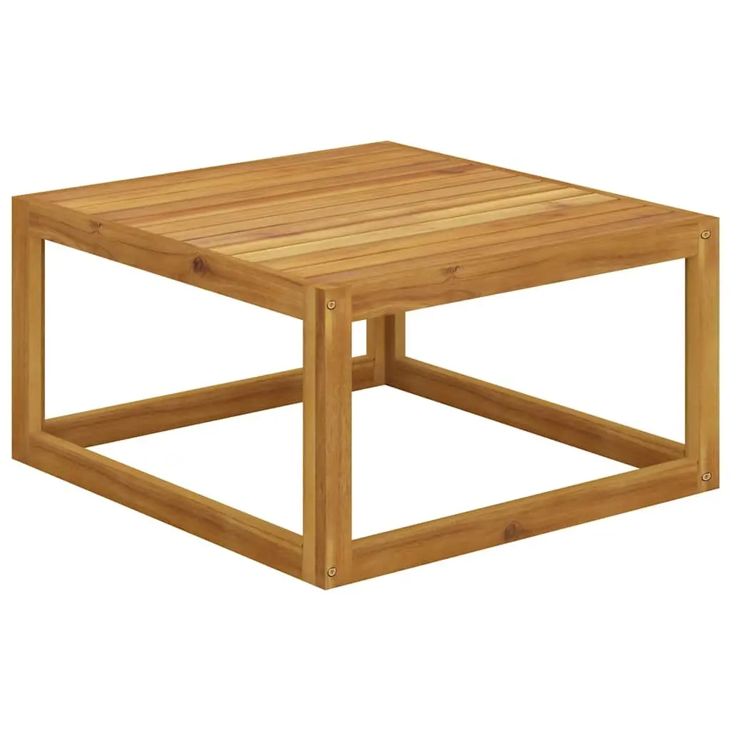 Garden Lounge Set Solid Acacia Wood Modular 7 Piece Outdoor Furniture Cream