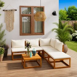 Versatile 6 Piece Outdoor Lounge Set for Your Home