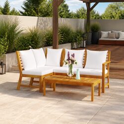 Practical 4 Piece Lounge Set for Any Outdoor Space