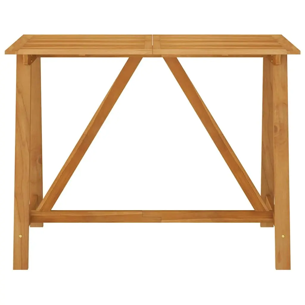 5 Piece Acacia Wood Bar Set Brown Stools Patio Garden Furniture Outdoor