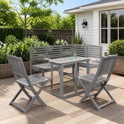 Versatile 4 Piece Outdoor Bistro Set for Any Patio