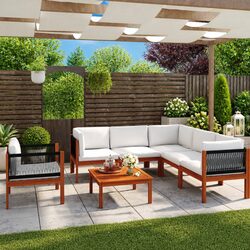 Functional 7-Piece Lounge Set for Patios and Gardens