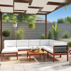 Practical 8 Piece Garden Lounge Set for Relaxation