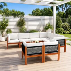 Practical 10 Piece Garden Lounge Set for Home Use
