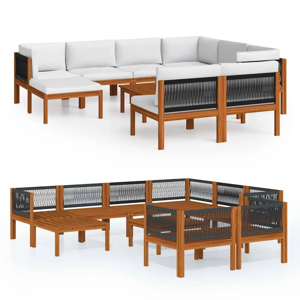10 Piece Garden Lounge Set for Home Use