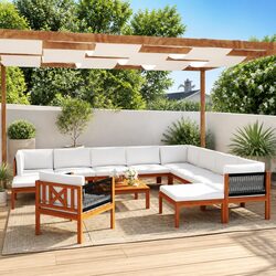 Perfect for Entertaining: 12-Piece Outdoor Lounge Set