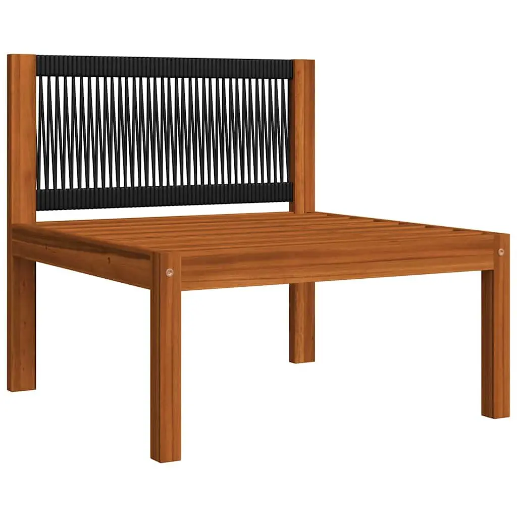 Garden Lounge Set 9 Piece Outdoor Furniture Rope Weave Wood Patio Sofa Cushions