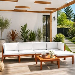 Versatile 6-Piece Garden Lounge Set for Everyday Use