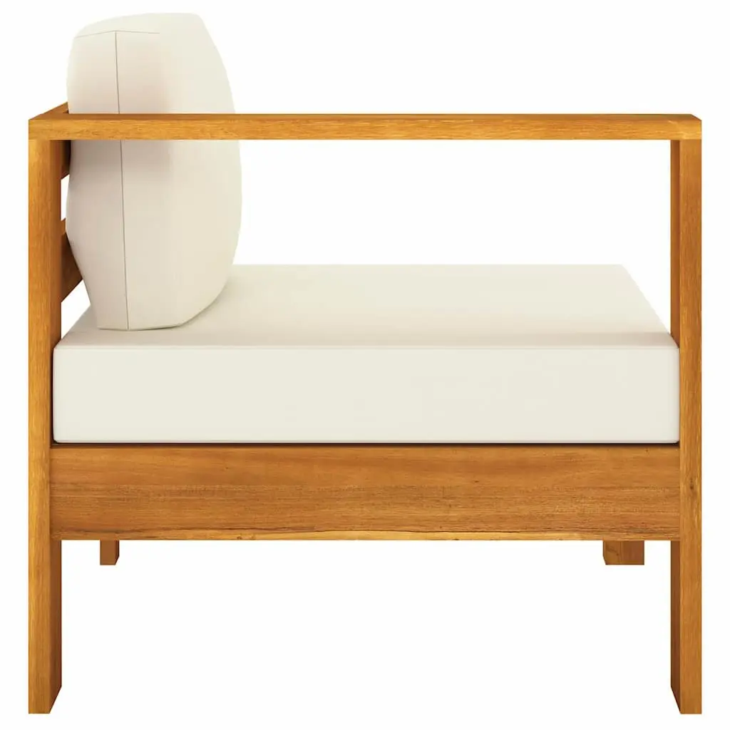 4SeaterOutdoorLoungeCouchSolidAcaciaWoodCreamCushionsGardenSofa
