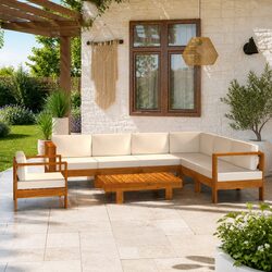 Practical 8 Piece Garden Lounge Set for Everyday Use