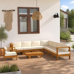 Versatile 9 Piece Outdoor Lounge Set for Relaxation