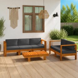 5 Piece Garden Lounge Set for Entertaining