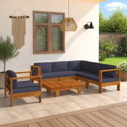Practical 7 Piece Garden Lounge Set for Everyday Use
