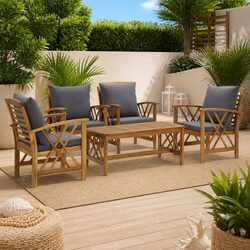 Perfect for Your Patio: 5-Piece Garden Lounge Set