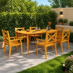 Versatile 7-Piece Outdoor Dining Set for Your Patio