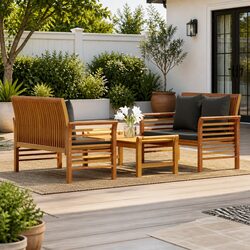 3-Piece Lounge Set for Outdoor Relaxation and Fun