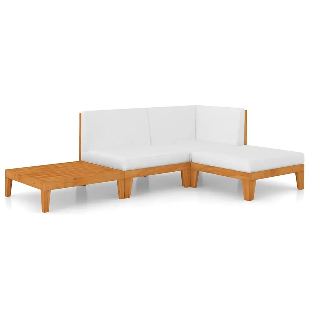 Garden Lounge Set 4 Piece Outdoor Furniture with Cushions Modular Flexible