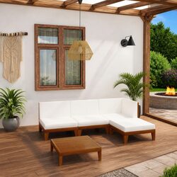 Versatile 5 Piece Garden Lounge Set for Outdoor Use