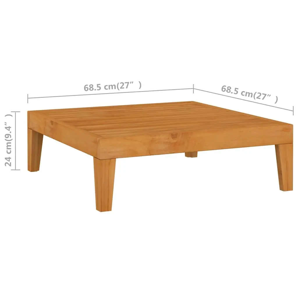 Garden Lounge Set 6 Piece Outdoor Furniture Grey Acacia Wood with Cushions