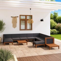 Versatile 12 Piece Garden Lounge Set for Outdoor Enjoyment