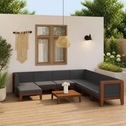 Perfect Outdoor Seating for Gatherings: 9 Piece Lounge Set