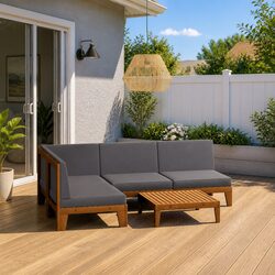 Practical 5 Piece Garden Lounge Set for Everyday Use