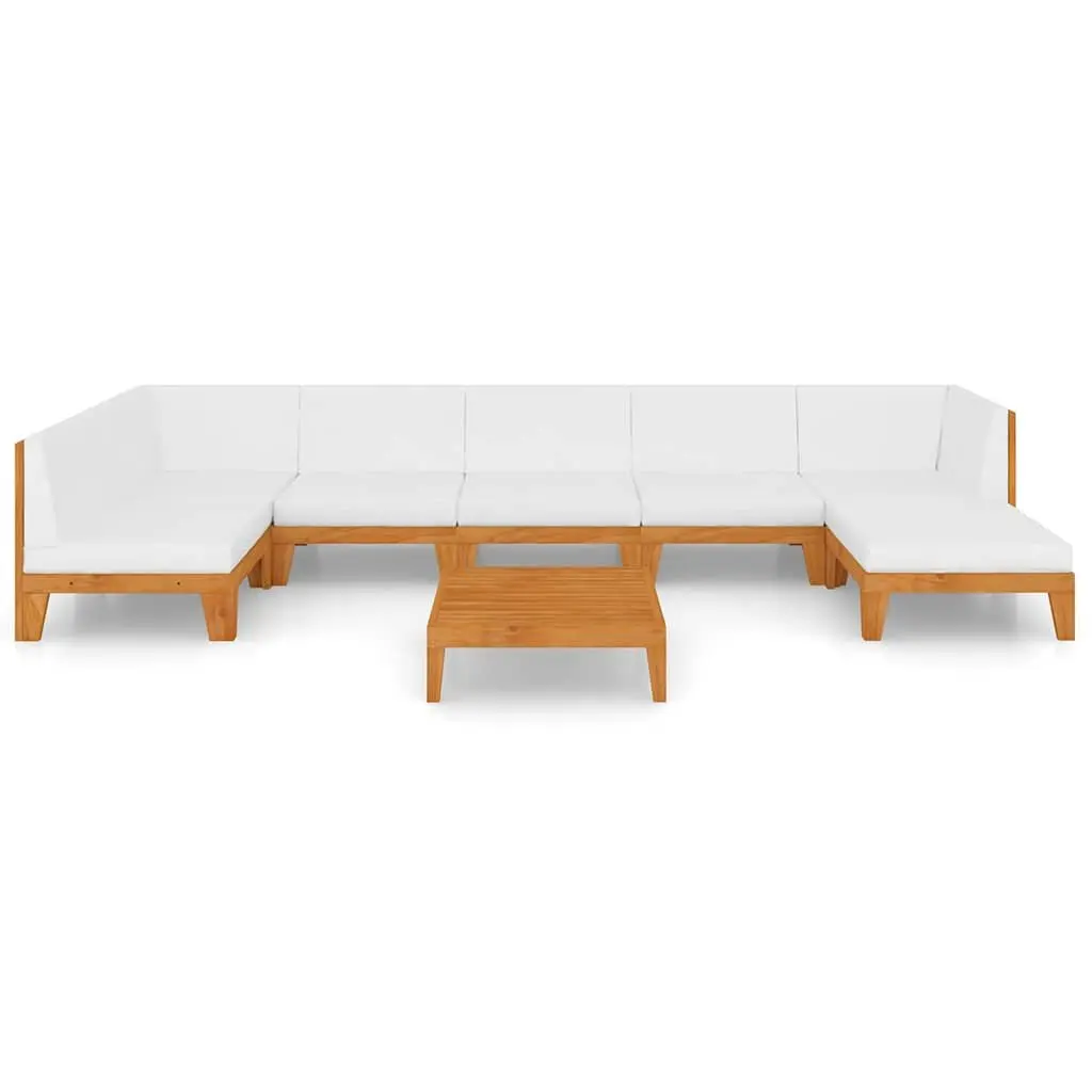 8 Piece Acacia Wood Garden Lounge Set