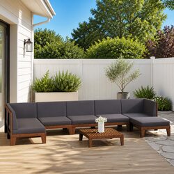 Practical 8 Piece Outdoor Lounge Set for Everyday Use