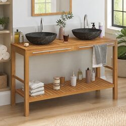Practical Double Sink Vanity Cabinet for Your Bathroom