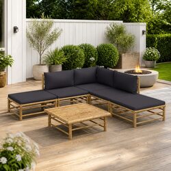 Ideal Bamboo Lounge Set for Garden Relaxation