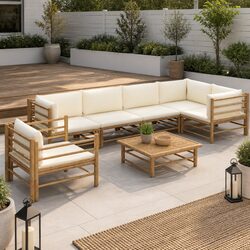 Practical 7 Piece Garden Lounge Set for Your Home