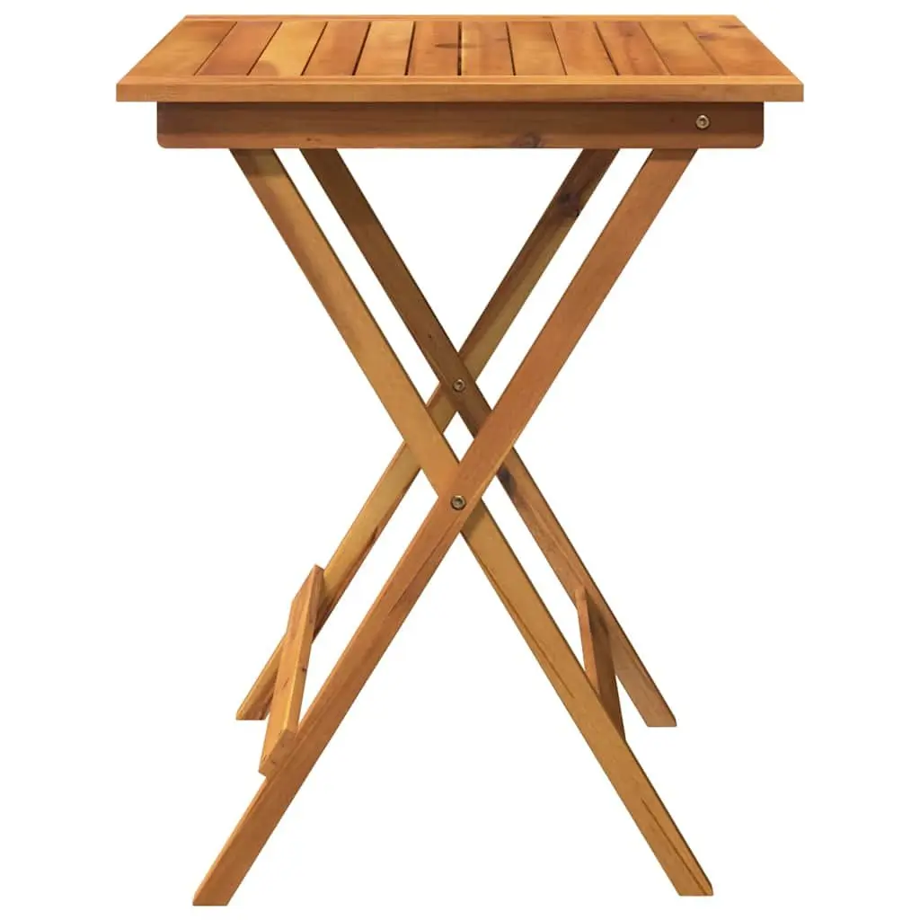 3 Piece Folding Garden Dining Set Outdoor Table Chairs Wooden Acacia