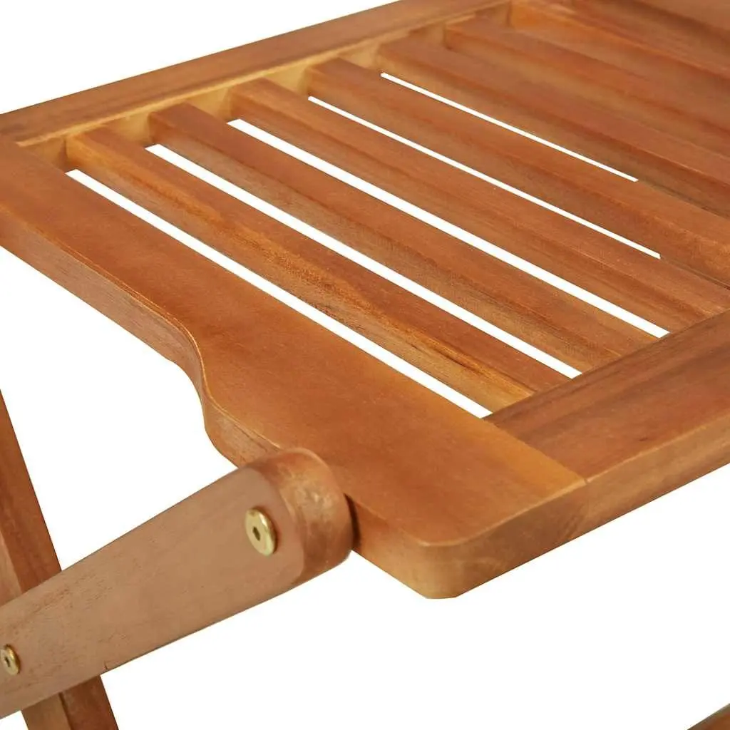 3 Piece Folding Garden Dining Set Outdoor Table Chairs Wooden Acacia