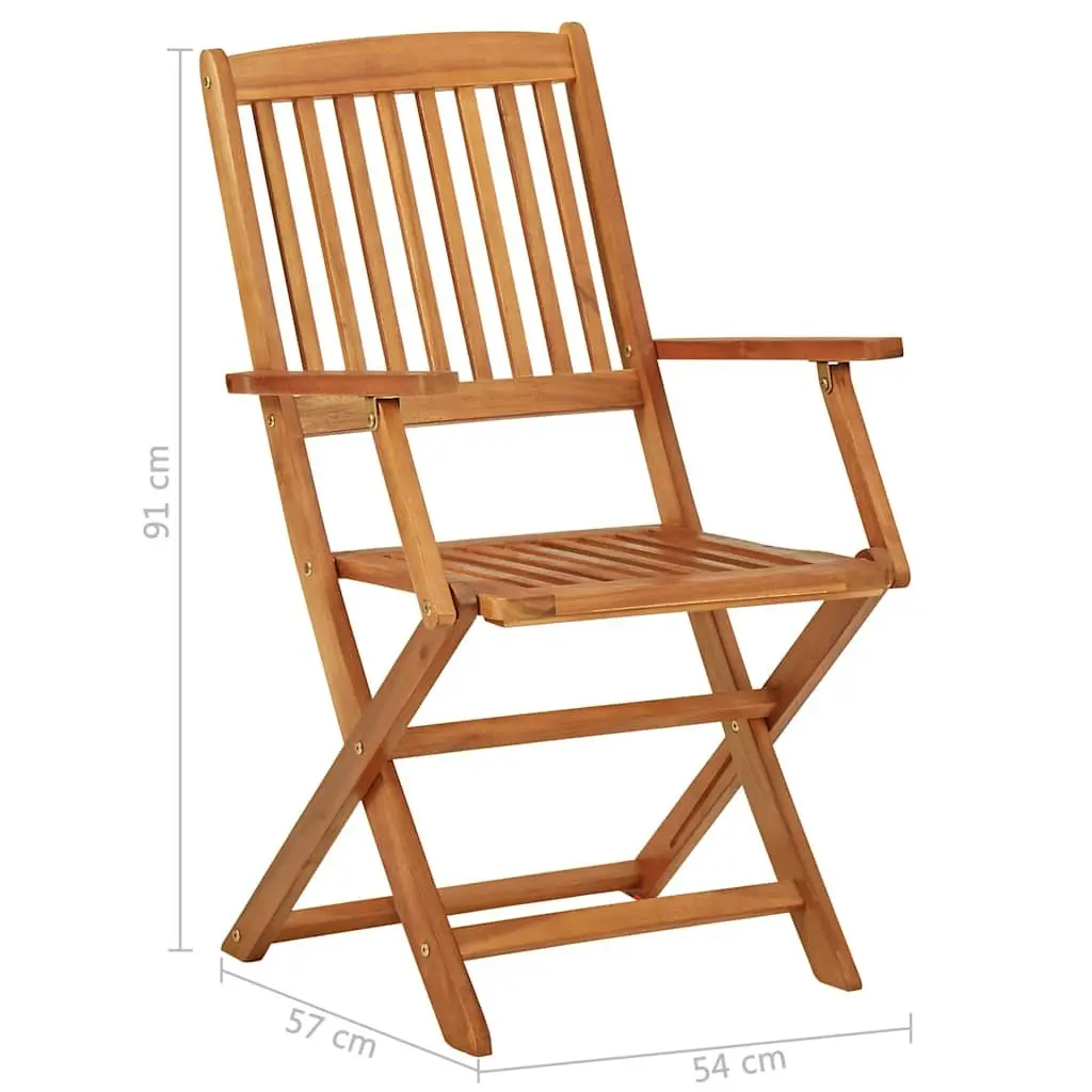 Folding Garden Dining Set for Outdoor Use