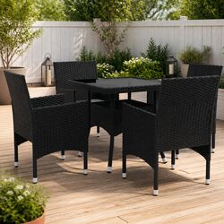 Practical 5 Piece Outdoor Dining Set for Comfortable Gatherings