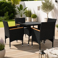 Versatile 5-Piece Dining Set for Your Outdoor Area